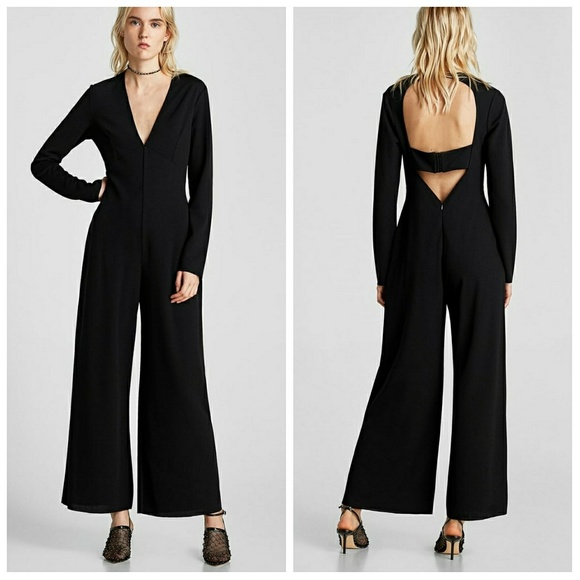 Zara Pants - Zara Low Cut Back Ultra Chic Pant Jumpsuit